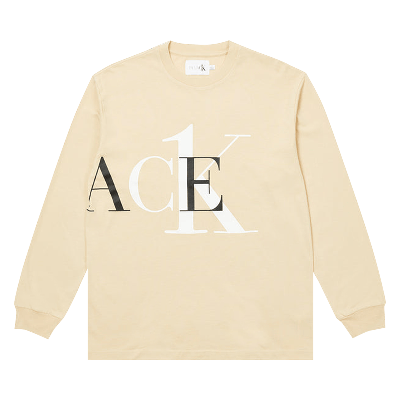 Pre-owned Palace X Calvin Klein Long-sleeve 'wheat' In Cream