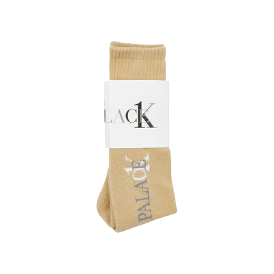 Pre-owned Palace X Calvin Klein Socks 'wheat' In Cream