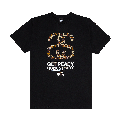 Pre-owned Stussy Ss Leopard Tee 'black'
