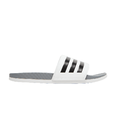 Pre-owned Adidas Originals Adilette Comfort Slide 'white Grey'