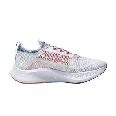 Pre-owned Nike Wmns Zoom Fly 4 'white Team Orange Lilac'