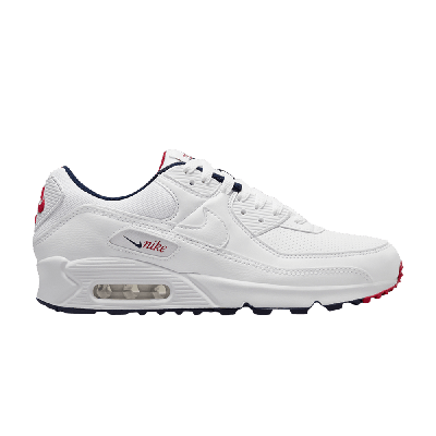 Pre-owned Nike Wmns Air Max 90 'paris' In White