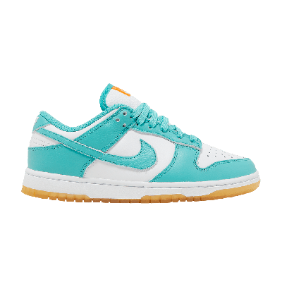 Pre-owned Nike Wmns Dunk Low 'teal Zeal' In White