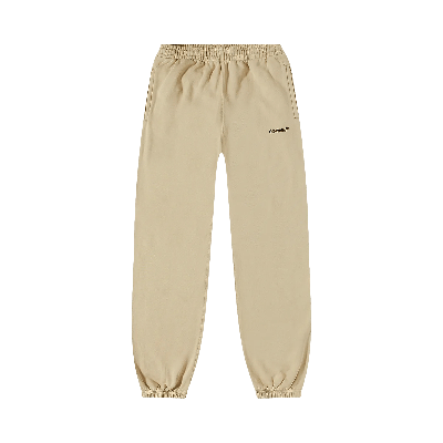 Pre-owned Off-white Caravaggio Diag Slim Sweatpant 'dark Sand/black' In Tan