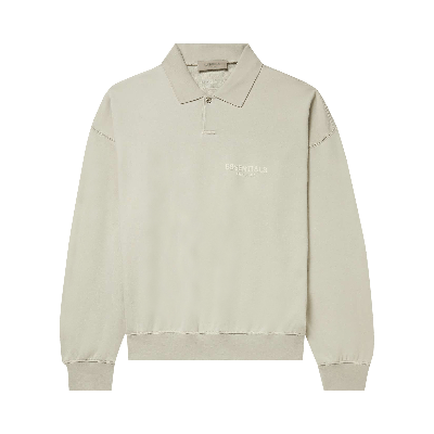 Pre-owned Essentials Fear Of God  Long-sleeve Polo 'wheat' In Cream