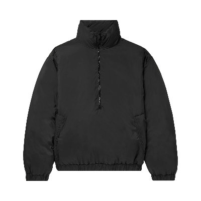 Pre-owned Essentials Fear Of God  Quilted Pullover 'iron' In Black