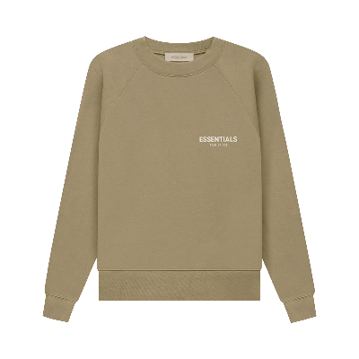 Pre-owned Essentials Fear Of God   Crewneck 'oak' In Green