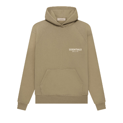 Pre-owned Essentials Fear Of God   Hoodie 'oak' In Tan
