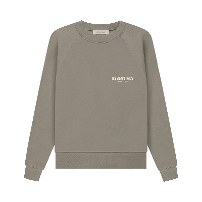 Pre-owned Essentials Fear Of God   Crewneck 'desert Taupe' In Grey