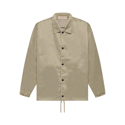 Pre-owned Essentials Fear Of God  Coaches Jacket 'oak' In Green