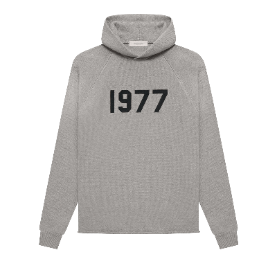 Pre-owned Essentials Fear Of God  Knit Hoodie 'dark Oatmeal' In Grey