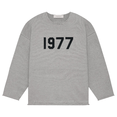 Pre-owned Essentials Fear Of God  Raw Edge Sweater 'dark Oatmeal' In Grey