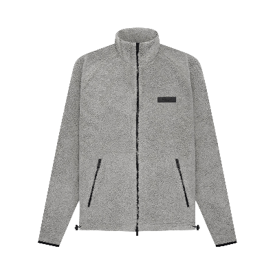 Pre-owned Essentials Fear Of God  Polar Fleece Full Zip Jacket 'dark Oatmeal' In Grey