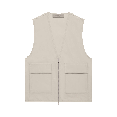 Pre-owned Essentials Fear Of God  Work Vest 'wheat' In Cream