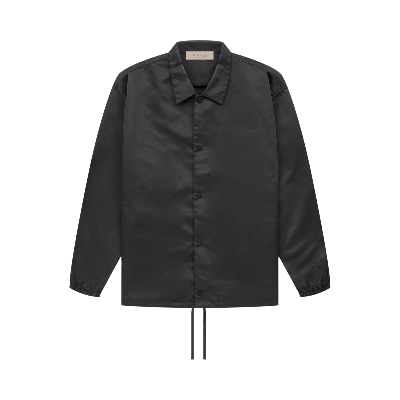 Pre-owned Essentials Fear Of God  Coaches Jacket 'iron' In Black