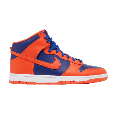 Pre-owned Nike Dunk High 'knicks' In Orange