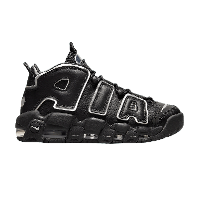 Pre-owned Nike Wmns Air More Uptempo 'black Metallic Silver'