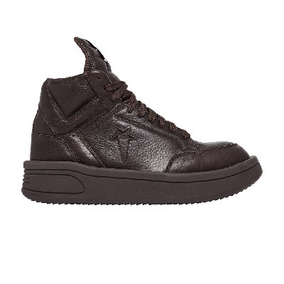 Pre-owned Converse Rick Owens X Drkshdw Turbowpn Mid 'clay' In Black