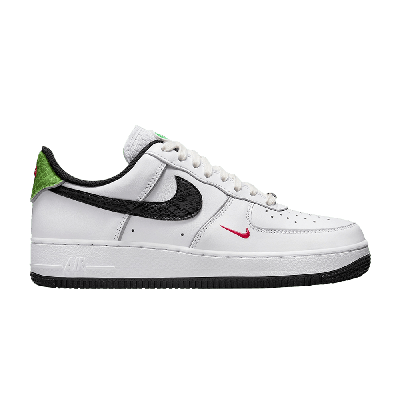 Pre-owned Nike Wmns Air Force 1 '07 Lx 'just Do It - Snakeskin' In White
