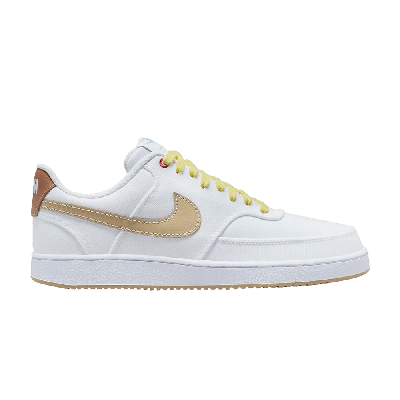 Pre-owned Nike Court Vision Low Canvas 'white Sesame'