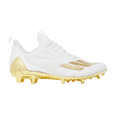 Pre-owned Adidas Originals Adizero Cleats 'white Gold Metallic'