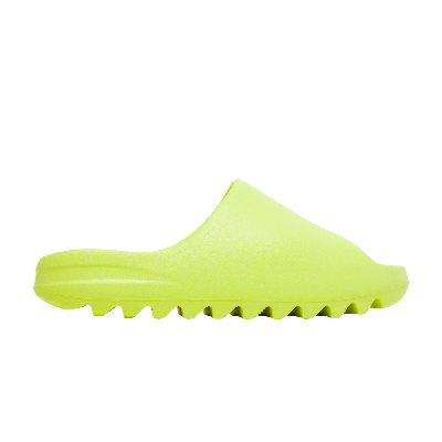 Pre-owned Adidas Originals Yeezy Slides 'glow Green' 2022