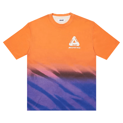 Pre-owned Palace X Amg 2.0 London T-shirt 'orange/purple' In Multi-color