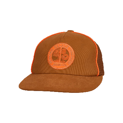 Pre-owned Palace X Amg 2.0 Mesh Trucker 'caramel' In Tan