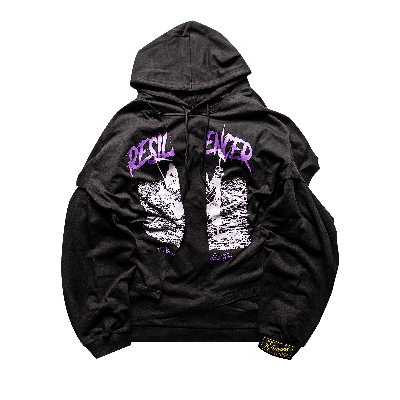 Pre-owned Raf Simons Resilencer Doubled Hoodie 'black'