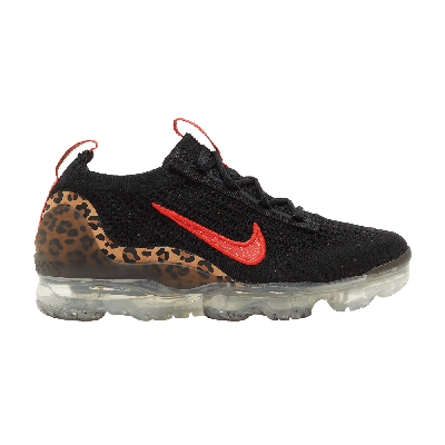 Pre-owned Nike Wmns Air Vapormax 2021 Flyknit 'leopard' In Black
