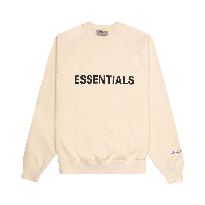 Pre-owned Essentials Fear Of God  Pullover Crewneck 'buttercream' In Cream