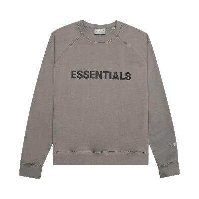 Pre-owned Essentials Fear Of God  Pullover Crewneck 'stone' In Grey