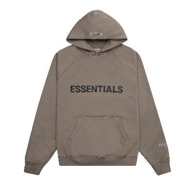 Pre-owned Essentials Fear Of God  Pullover Hoodie 'taupe' In Tan