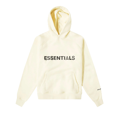 Pre-owned Essentials Fear Of God  Pullover Hoodie 'buttercream' In Cream