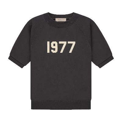 Pre-owned Essentials Fear Of God  Short-sleeve Raglan Crewneck 'iron' In Black