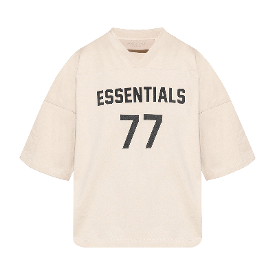 Pre-owned Essentials Fear Of God  Football Tee 'wheat' In Cream
