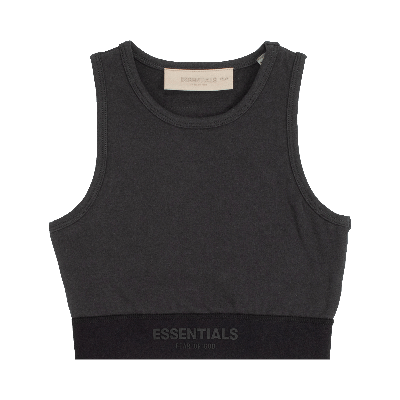 Pre-owned Essentials Fear Of God  Sport Tank 'iron' In Black