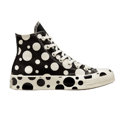 Pre-owned Converse Wmns Chuck 70 High 'polka Dots - Black'