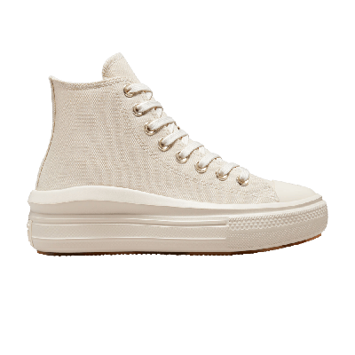 Pre-owned Converse Wmns Chuck Taylor All Star Move Platform High 'golden Elements' In Cream