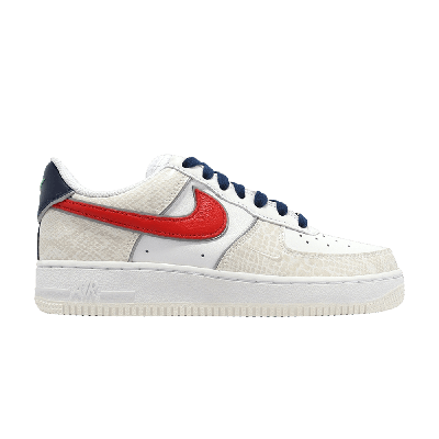 Pre-owned Nike Wmns Air Force 1 '07 Lx 'just Do It - White University Red Snakeskin'