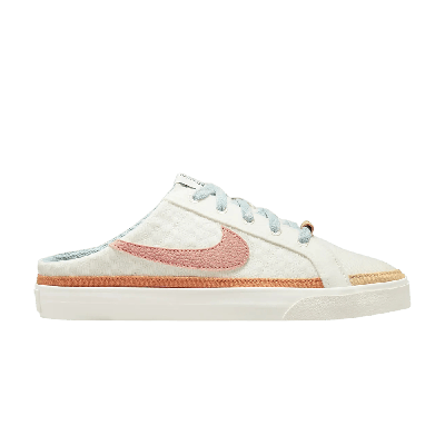 Pre-owned Nike Wmns Court Legacy Mule 'sail Light Madder Root' In White