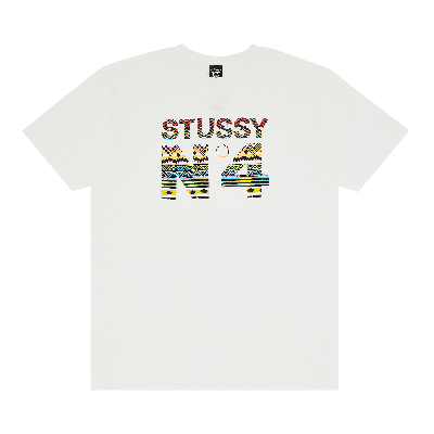 Pre-owned Stussy Tribal No. 4 Tee 'white'