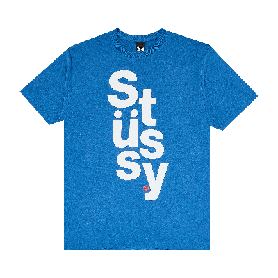Pre-owned Stussy Stack Tee 'royal Blue'