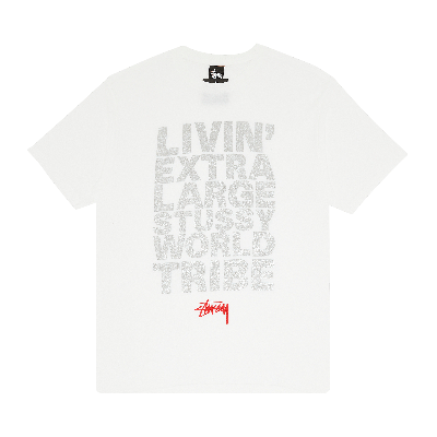 Pre-owned Stussy Livin' Xl Block Tee 'white'