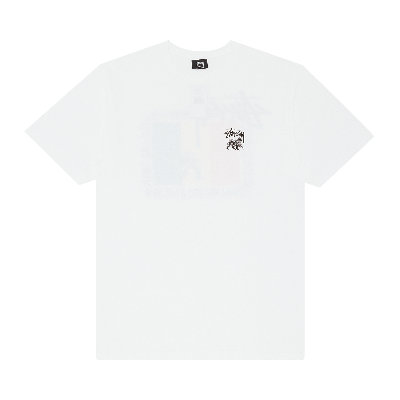 Pre-owned Stussy Rasta Flag Tee 'white'
