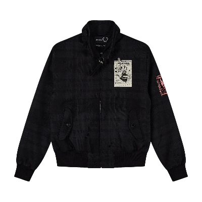 FRED PERRY X RAF SIMONS COLLAR STRAP HARRINGTON JACKET 'BLACK' 