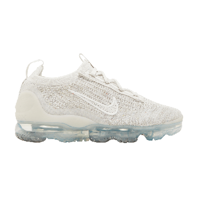 Pre-owned Nike Wmns Air Vapormax 2021 Flyknit 'phantom Metallic Silver' In White
