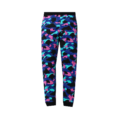 Pre-owned Bape X Kid Cudi Camo Slim Sweatpants 'navy' In Multi-color