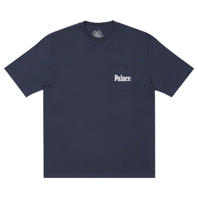 Pre-owned Palace Saves T-shirt 'navy' In Blue