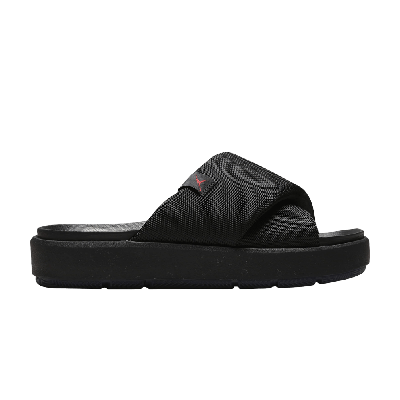 Pre-owned Air Jordan Wmns Jordan Sophia Slide 'black Fire Red'